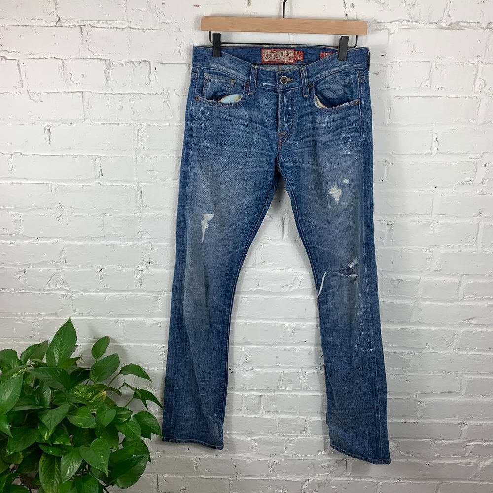 Lucky Brand Legend Straight Distressed jeans SZ 2